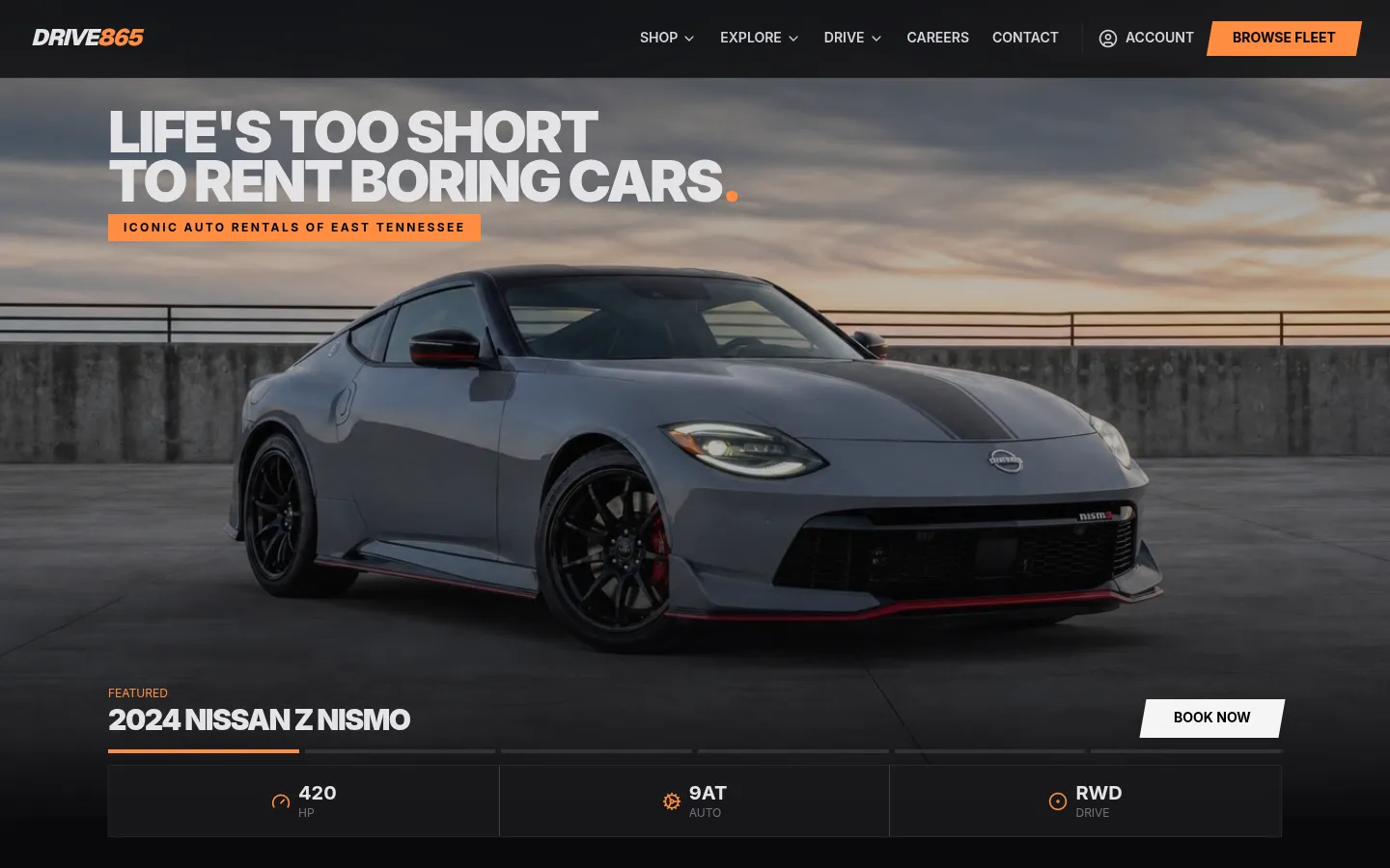 Drive865 website screenshot