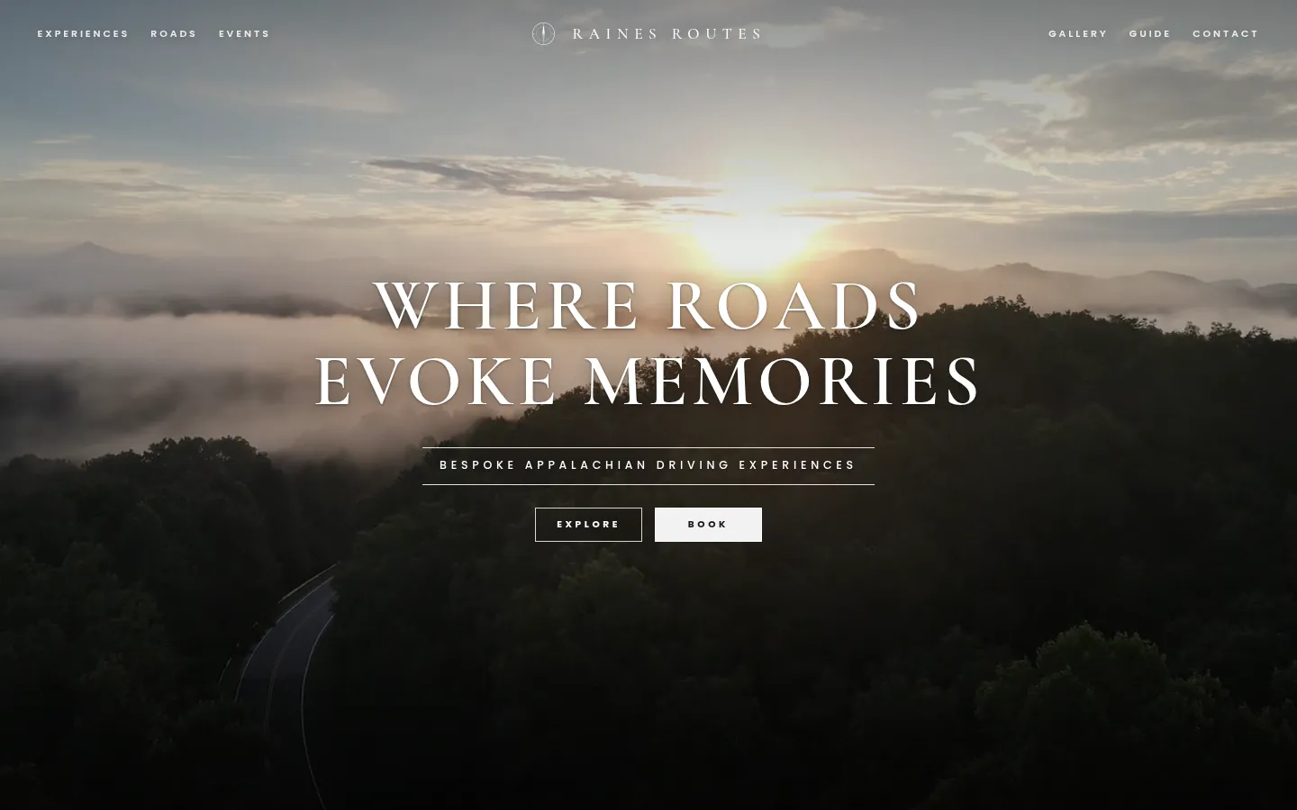 Raines Routes website screenshot